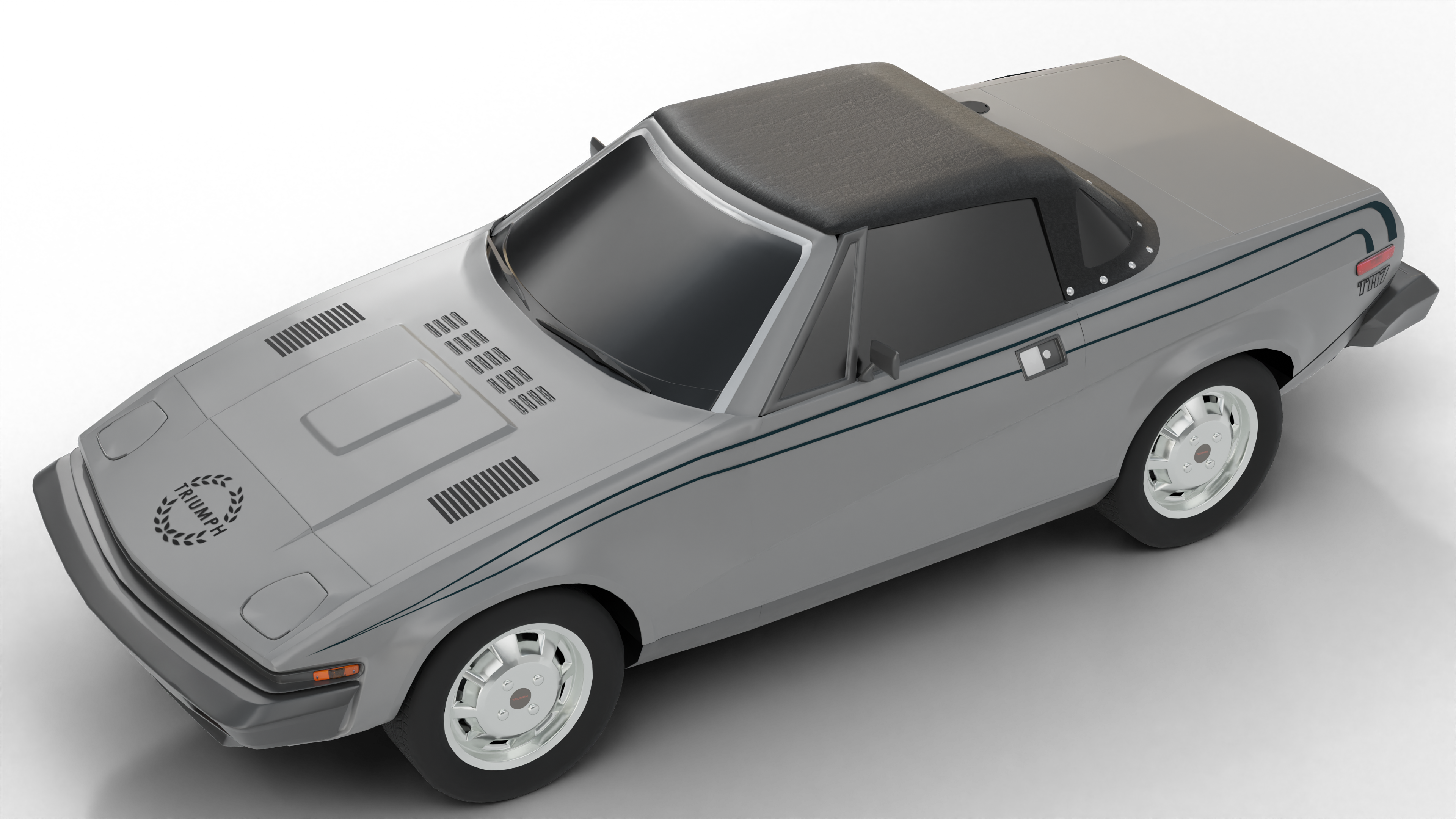 Top Complete Plastic Wndw Triumph Tr-6 1 - Replacement Convertible Tops & Pads
