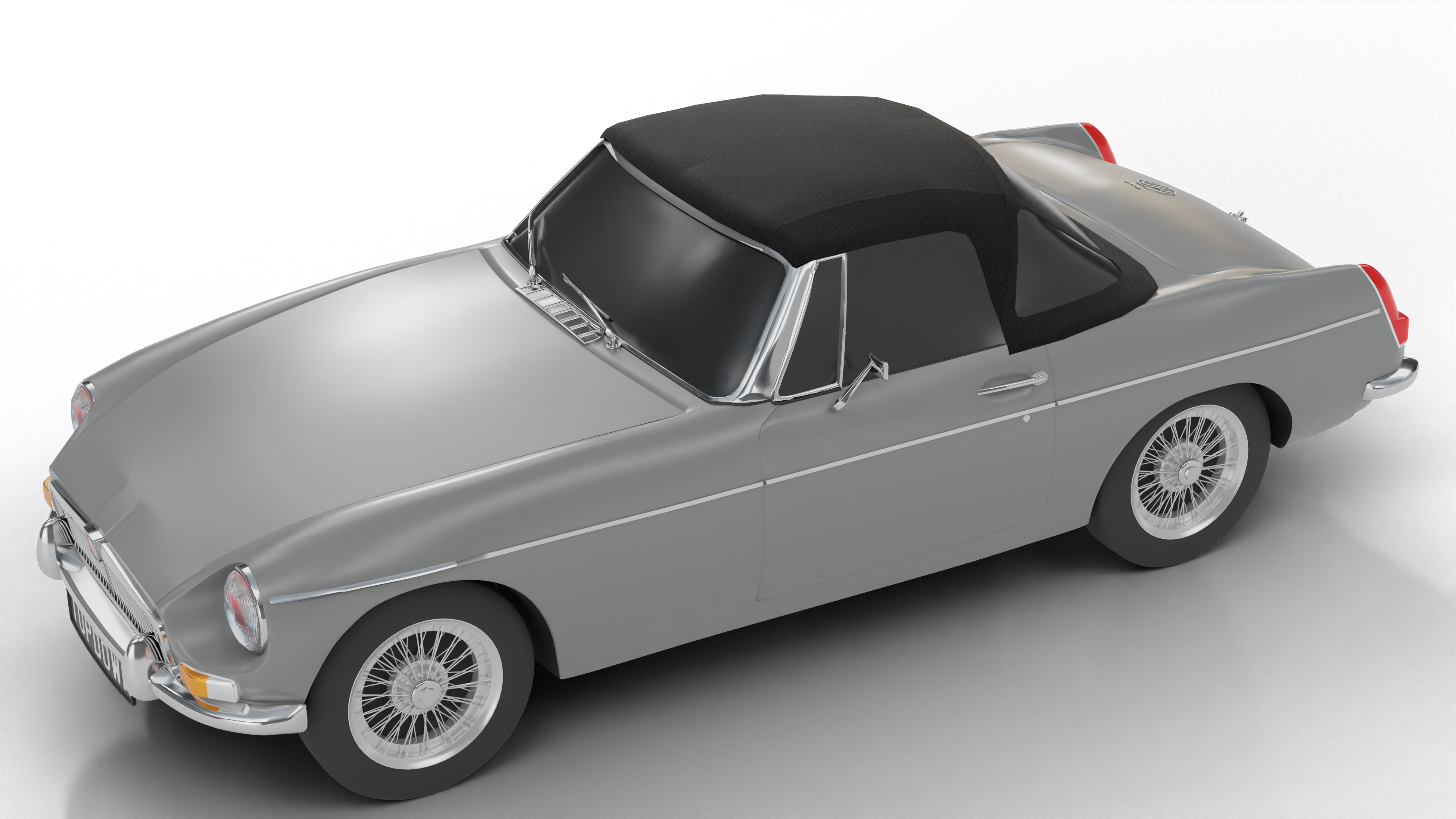 Top Complete Plastic Wndw MG MGB/MGC 196 - Replacement Convertible Tops & Pads