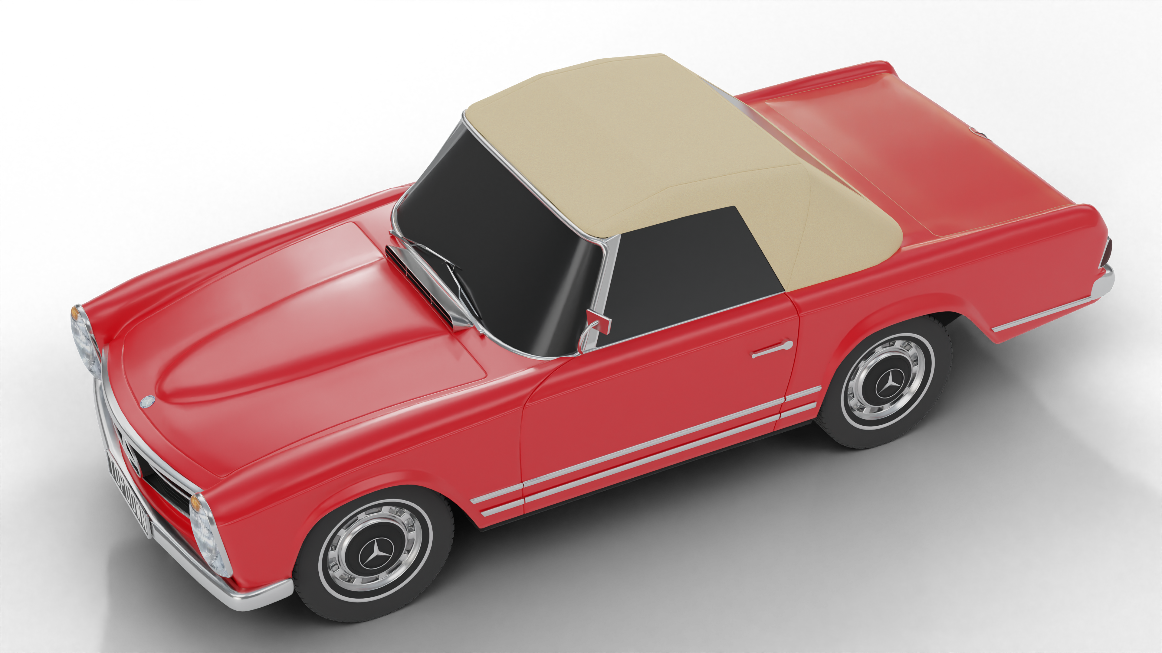 Top Complete Plastic Wndw Mercedes Se/Se - Replacement Convertible Tops & Pads