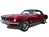 67-68 Mustang Conv Coupe/ Top Only - Replacement Convertible Tops & Pads